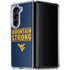 West Virginia University Yellow Galaxy Z Fold5 5G Clear Case