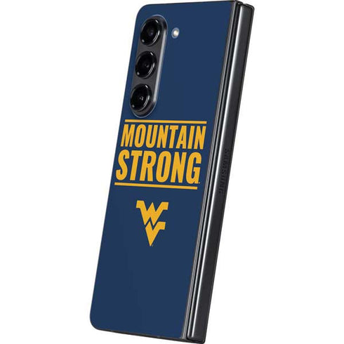West Virginia University Yellow Galaxy Z Fold5 5G Skin