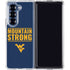 West Virginia University Yellow Galaxy Z Fold6 Clear Case