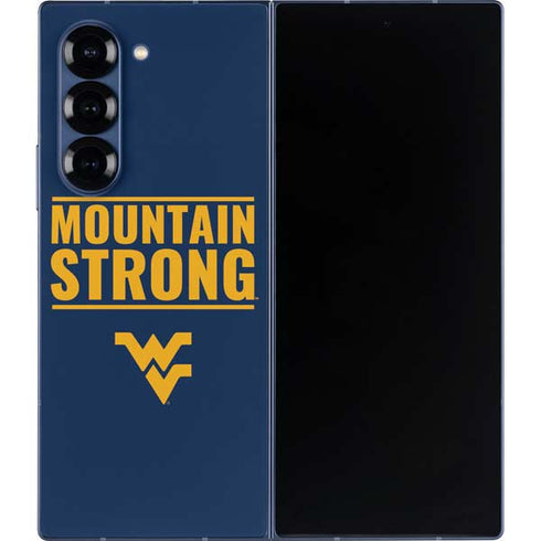 West Virginia University Yellow Galaxy Z Fold6 Skin