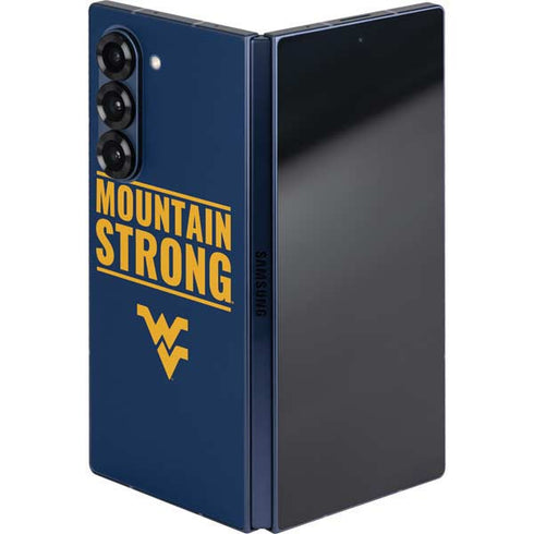 West Virginia University Yellow Galaxy Z Fold6 Skin