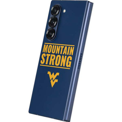 West Virginia University Yellow Galaxy Z Fold6 Skin