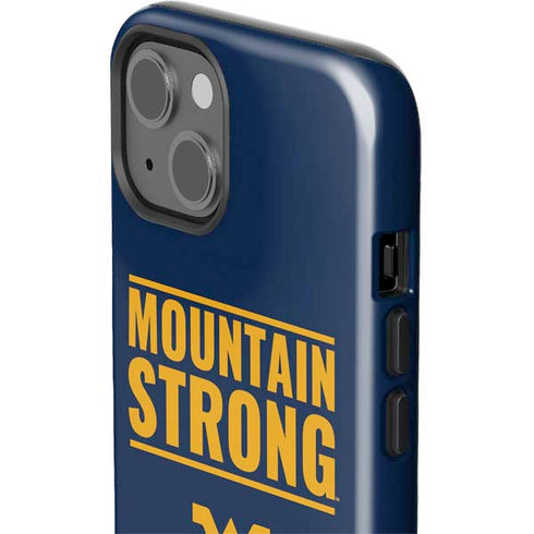 West Virginia University Yellow iPhone 15 Impact Case