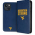 West Virginia University Yellow iPhone 15 Plus Folio Case