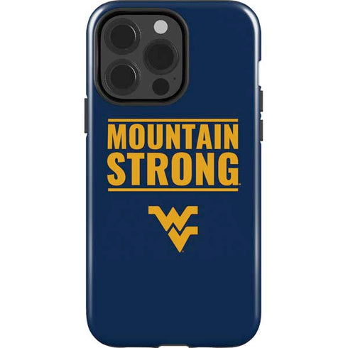 West Virginia University Yellow iPhone 15 Pro Impact Case