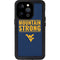 West Virginia University Yellow iPhone 15 Pro Waterproof Case