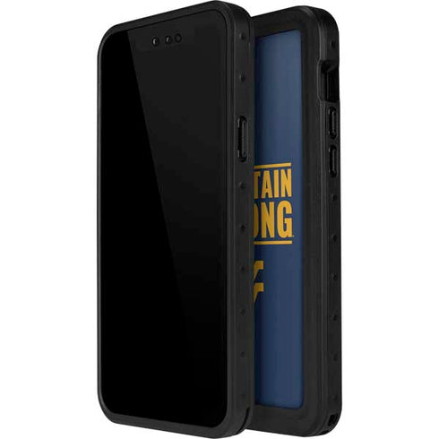 West Virginia University Yellow iPhone 15 Pro Waterproof Case