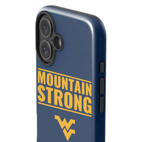 West Virginia University Yellow iPhone 16 Impact Case