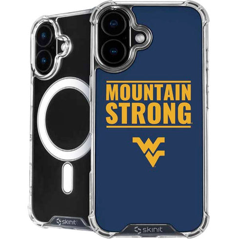 West Virginia University Yellow iPhone 16 MagSafe Case