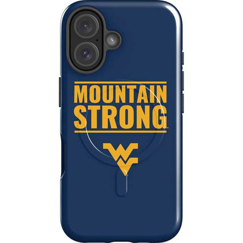 West Virginia University Yellow iPhone 16 Magsafe Impact Case