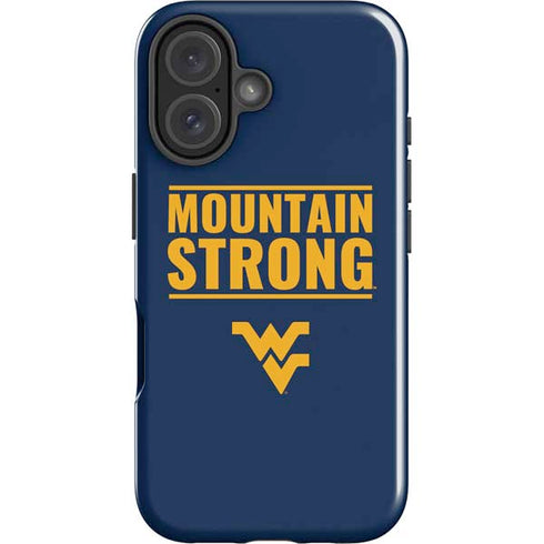 West Virginia University Yellow iPhone 16 Plus Impact Case