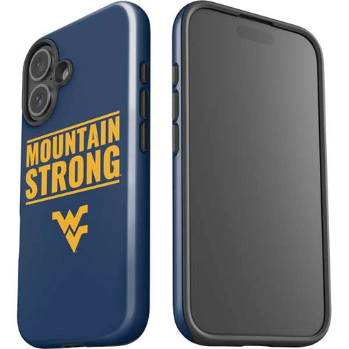West Virginia University Yellow iPhone 16 Plus Impact Case