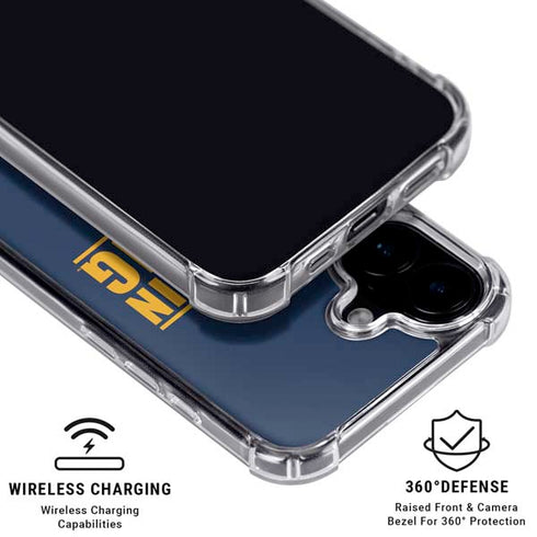 West Virginia University Yellow iPhone 16 Plus MagSafe Case