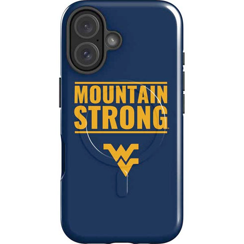 West Virginia University Yellow iPhone 16 Plus Magsafe Impact Case