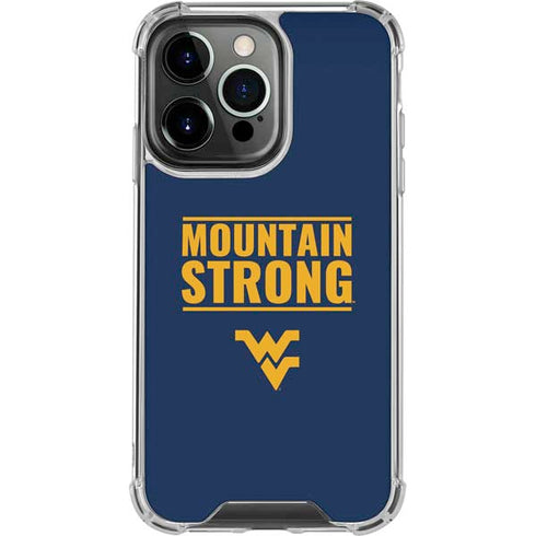 West Virginia University Yellow iPhone 16 Pro Clear Case