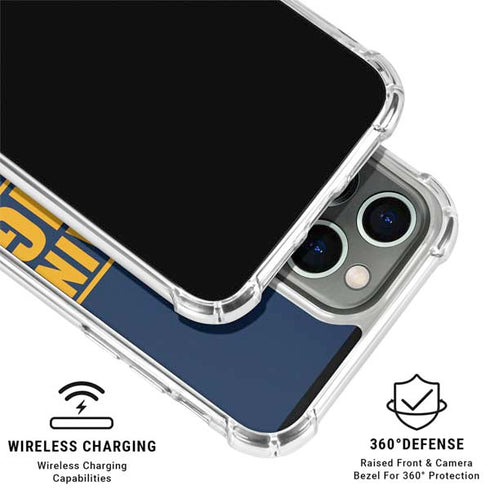 West Virginia University Yellow iPhone 16 Pro Clear Case