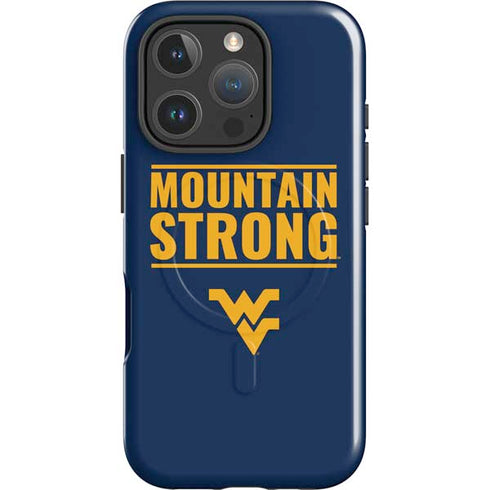 West Virginia University Yellow iPhone 16 Pro Magsafe Impact Case