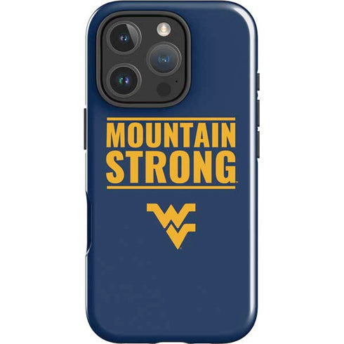 West Virginia University Yellow iPhone 16 Pro Max Impact Case