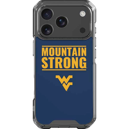 West Virginia University Yellow iPhone 18 Pro Clear Case