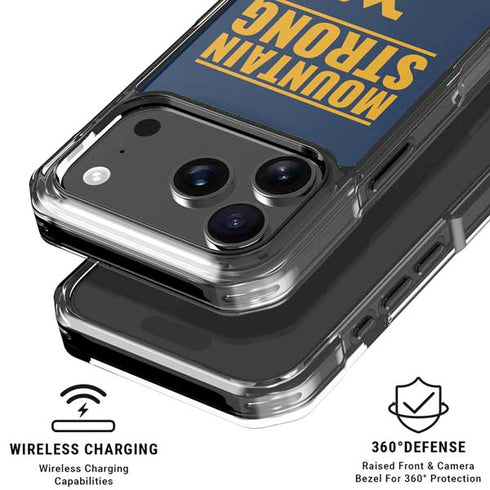 West Virginia University Yellow iPhone 18 Pro Clear Case
