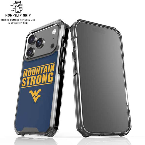 West Virginia University Yellow iPhone 18 Pro Clear Case