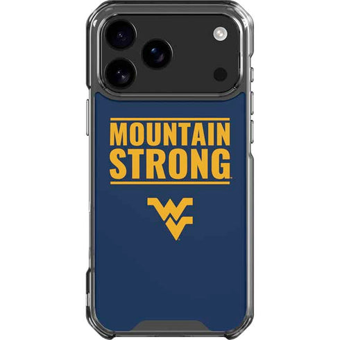West Virginia University Yellow iPhone 18 Pro Max Clear Case