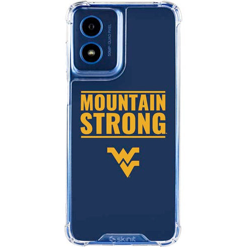 West Virginia University Yellow Moto G 5G (2024) Clear Case