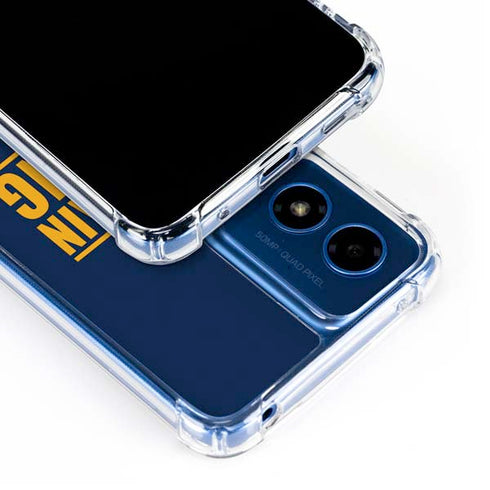 West Virginia University Yellow Moto G 5G (2024) Clear Case