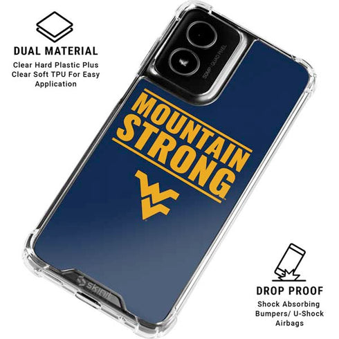 West Virginia University Yellow Moto G Power 5G (2024) Clear Case