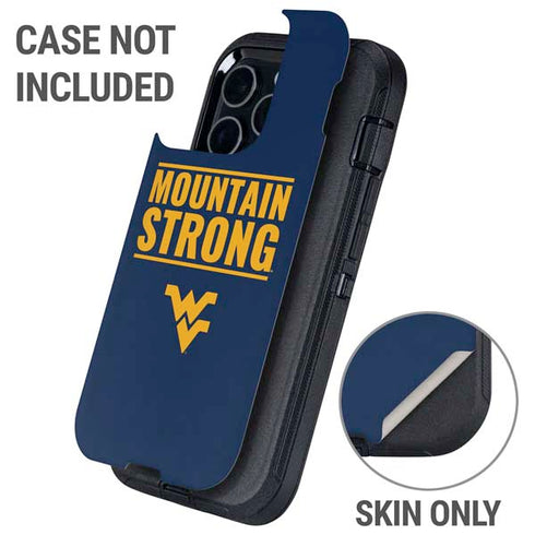 West Virginia University Yellow Otterbox Defender iPhone Skin