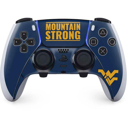West Virginia University Yellow PS5 DualSense Edge Pro Controller Skin