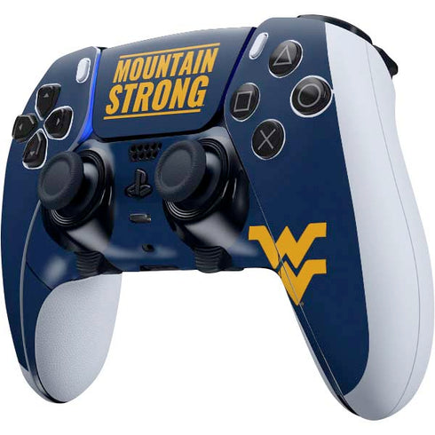 West Virginia University Yellow PS5 DualSense Edge Pro Controller Skin