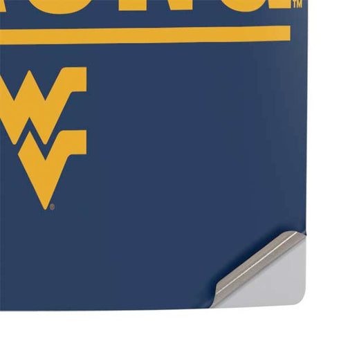 West Virginia University Yellow PS5 Pro Console Skin