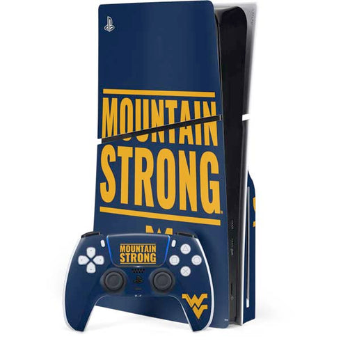West Virginia University Yellow PlayStation PS5 Skins