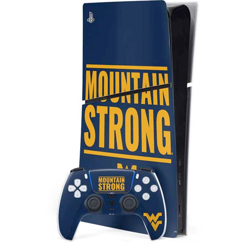 West Virginia University Yellow PlayStation PS5 Skins
