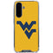 West Virginia University Yellow Background Galaxy A36 5G Clear Case