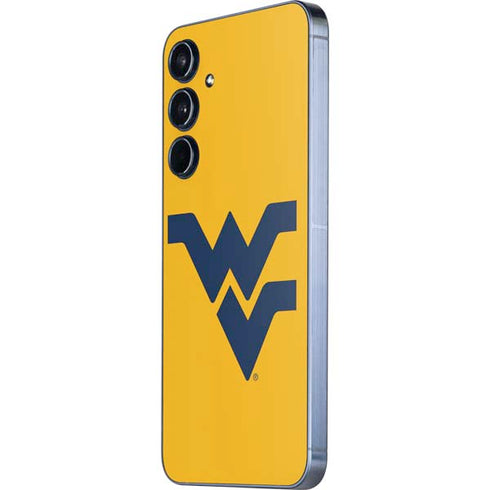 West Virginia University Yellow Background Galaxy A55 5G Skin