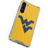 West Virginia University Yellow Background Galaxy S24 FE Clear Case