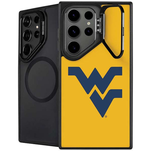 West Virginia University Yellow Background Galaxy S24 Ultra Kickstand Case