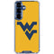 West Virginia University Yellow Background Galaxy S25 Clear Case