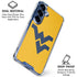 West Virginia University Yellow Background Galaxy S25 Clear Case