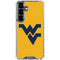 West Virginia University Yellow Background Galaxy S26 Plus Clear Case