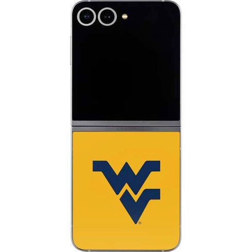 West Virginia University Yellow Background Galaxy Z Flip6 Skin