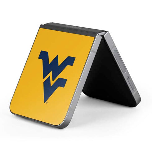 West Virginia University Yellow Background Galaxy Z Flip6 Skin
