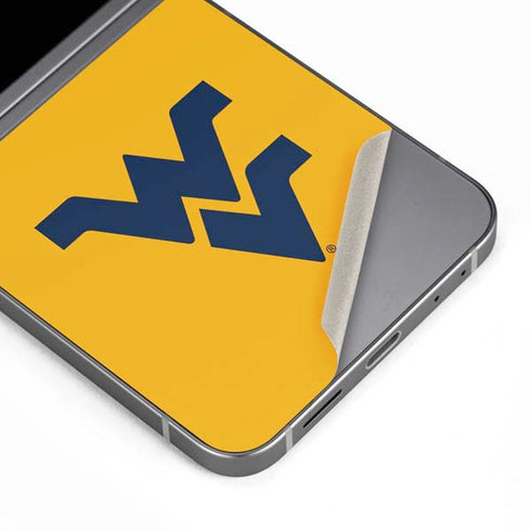 West Virginia University Yellow Background Galaxy Z Flip6 Skin