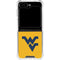 West Virginia University Yellow Background Galaxy Z Flip6 Clear Case