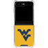 West Virginia University Yellow Background Galaxy Z Flip6 Clear Case