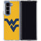 West Virginia University Yellow Background Galaxy Z Fold5 5G Clear Case