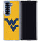 West Virginia University Yellow Background Galaxy Z Fold6 Clear Case