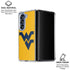 West Virginia University Yellow Background Galaxy Z Fold6 Clear Case